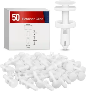 50 Pcs Head 15mm Hole 7mm Door Trim Panel Push-Type Retainer Clips Replacement for GM 15960325 Chevrolet Trucks Cadillac Trucks and GMC Trucks Automobiles