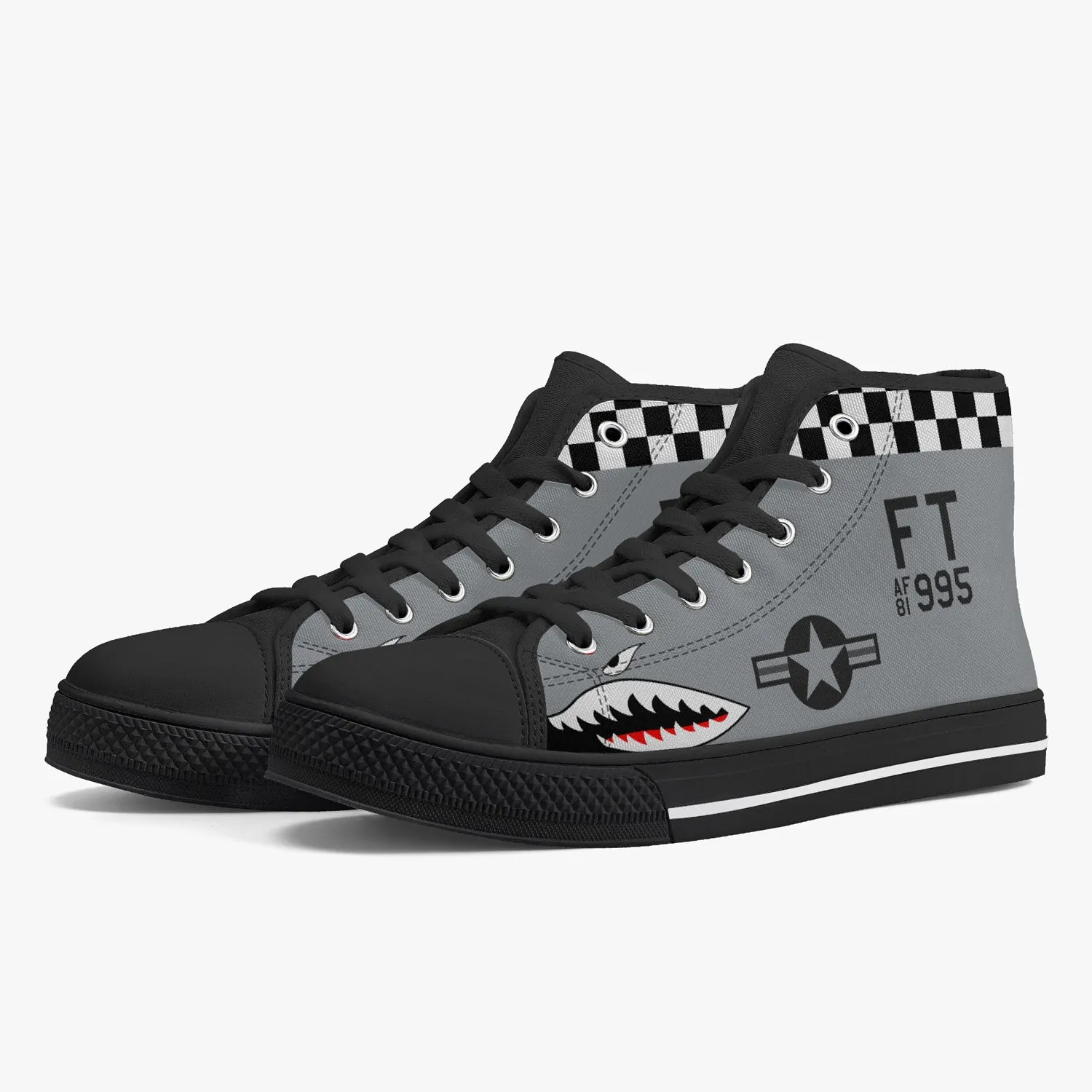 A-10 "Tigers Sharks" High Top Canvas Shoes