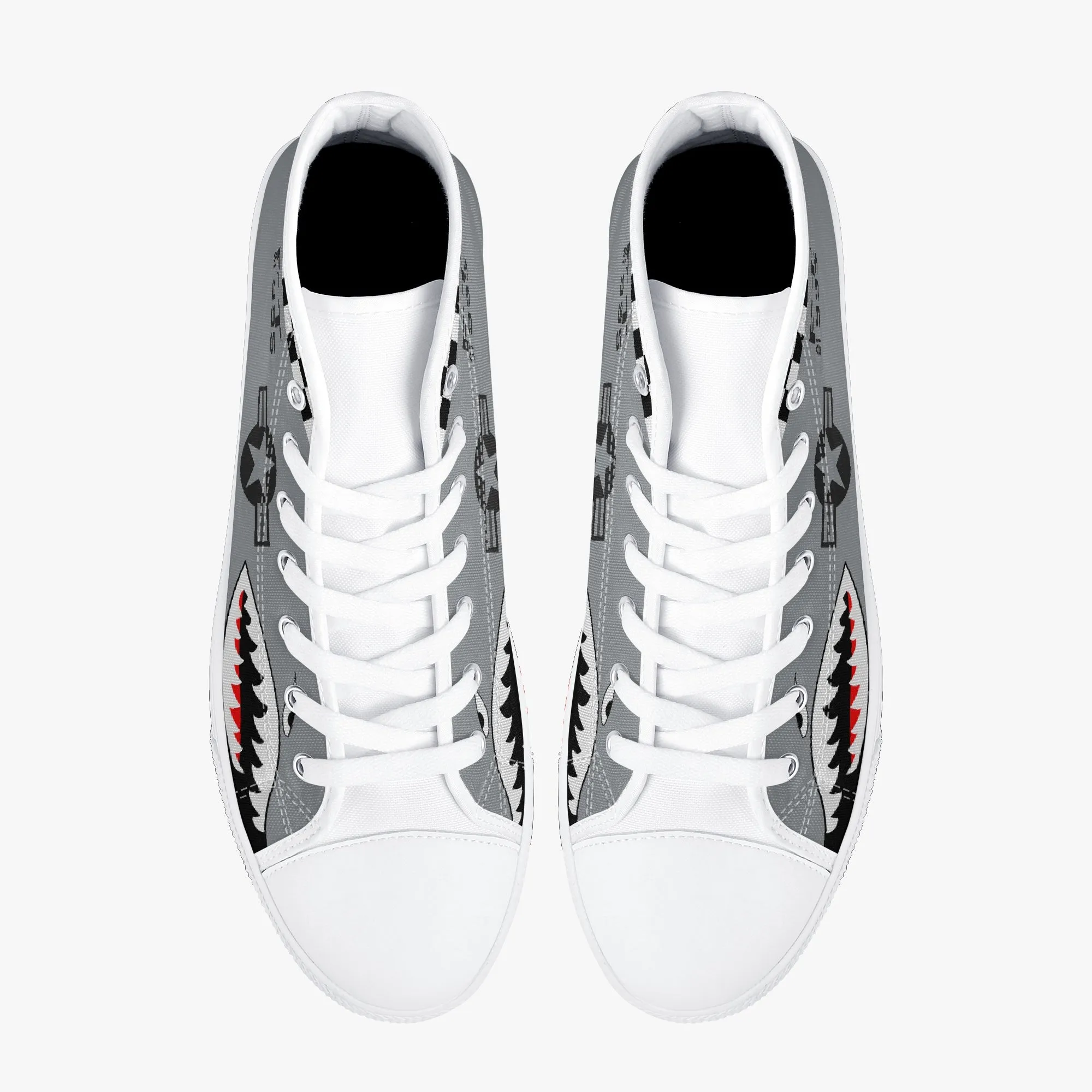 A-10 "Tigers Sharks" High Top Canvas Shoes