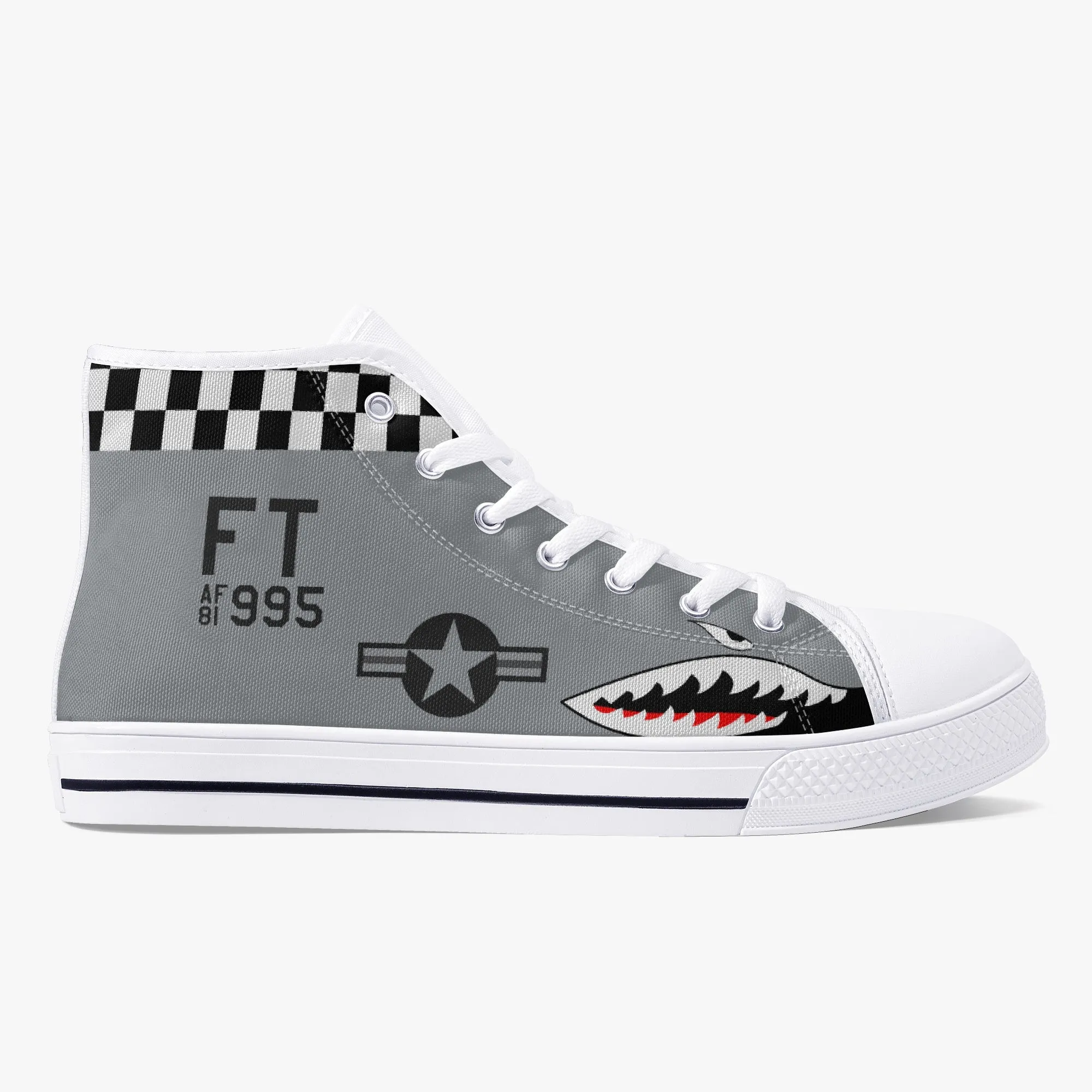 A-10 "Tigers Sharks" High Top Canvas Shoes