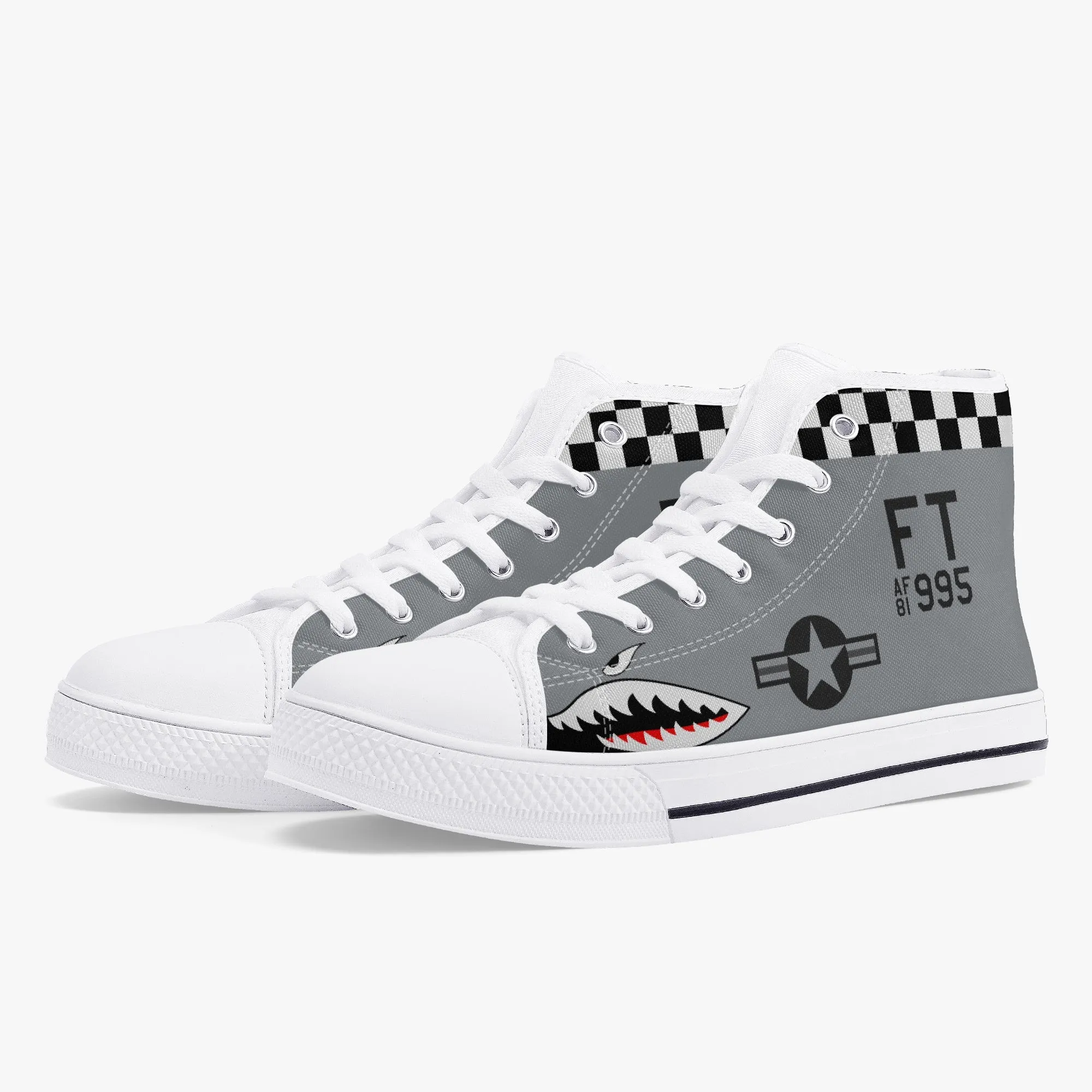 A-10 "Tigers Sharks" High Top Canvas Shoes