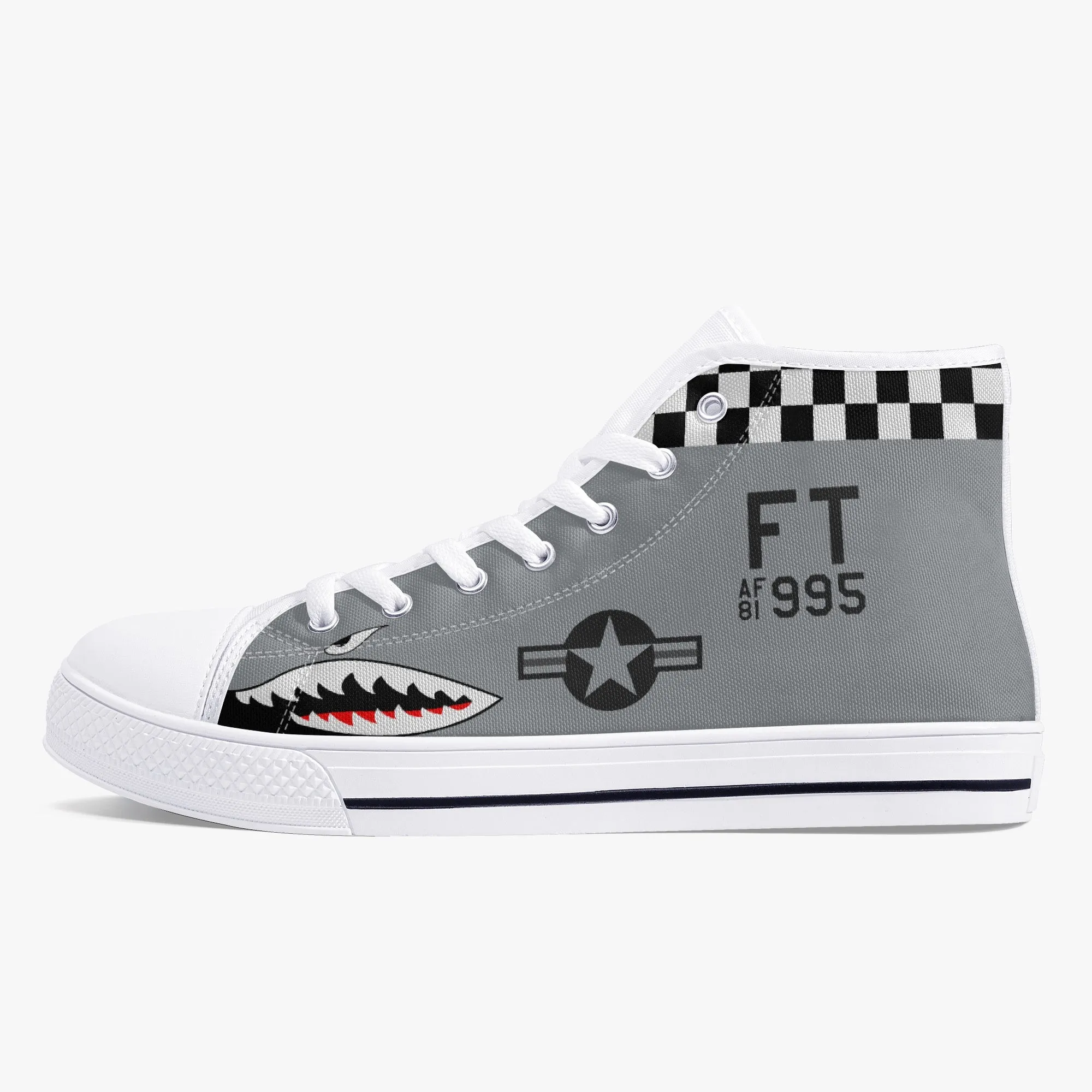 A-10 "Tigers Sharks" High Top Canvas Shoes