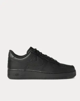 Air Force 1 '07 Leather  Black low top sneakers