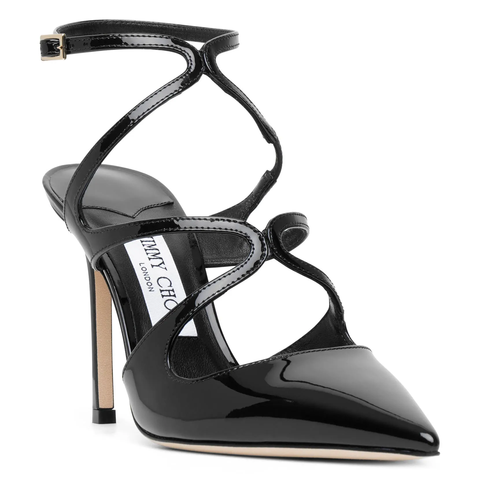 Azia 95 black patent pumps