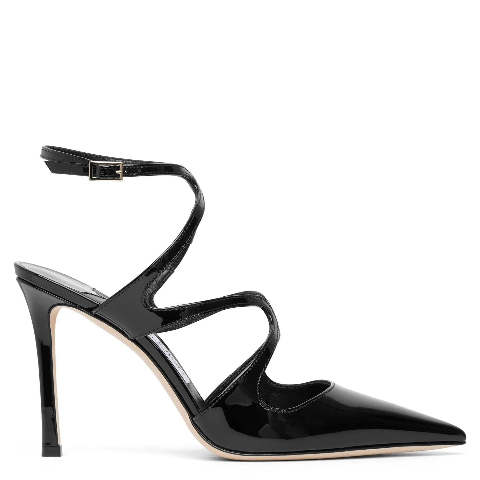 Azia 95 black patent pumps