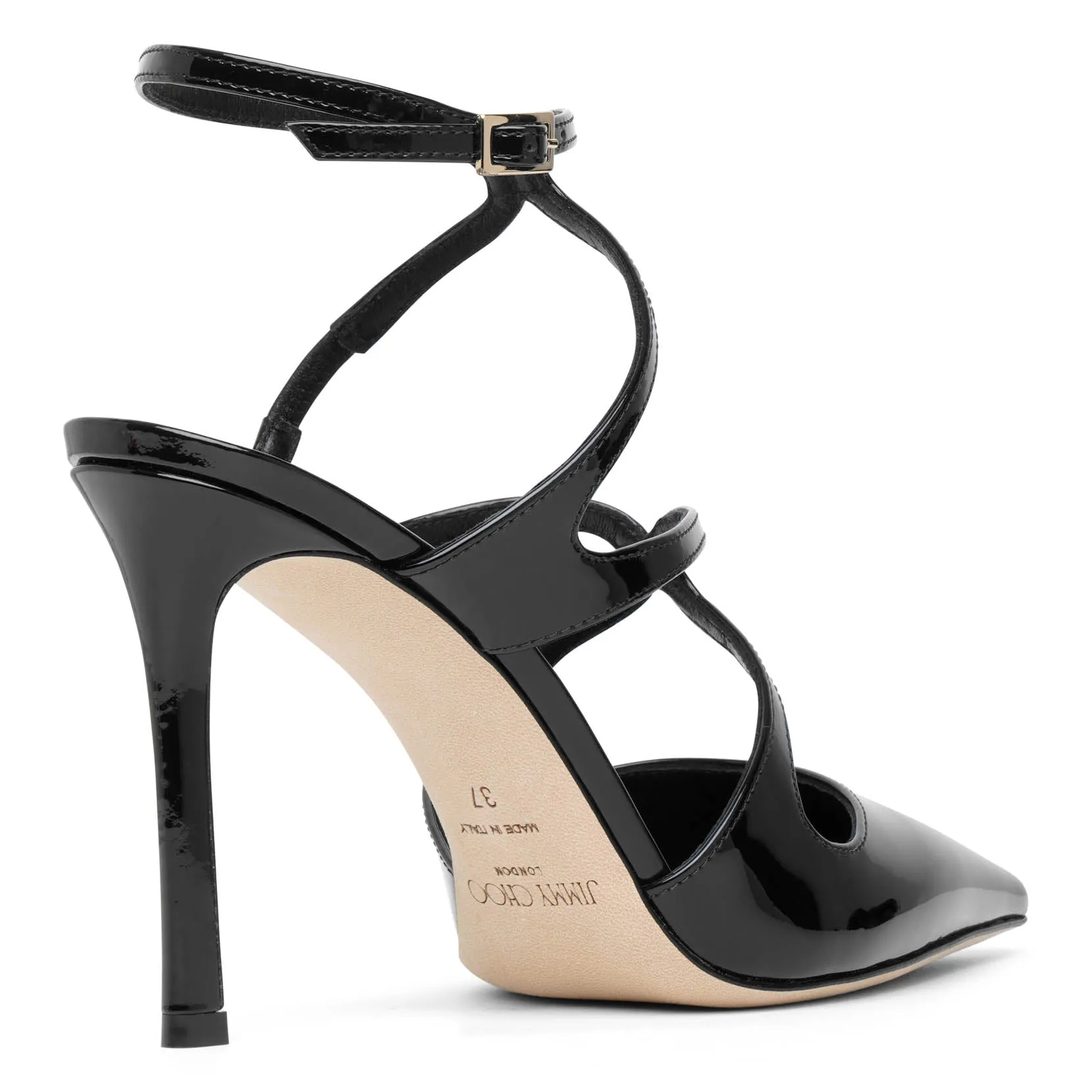 Azia 95 black patent pumps