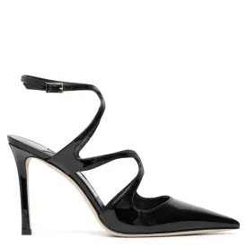 Azia 95 black patent pumps