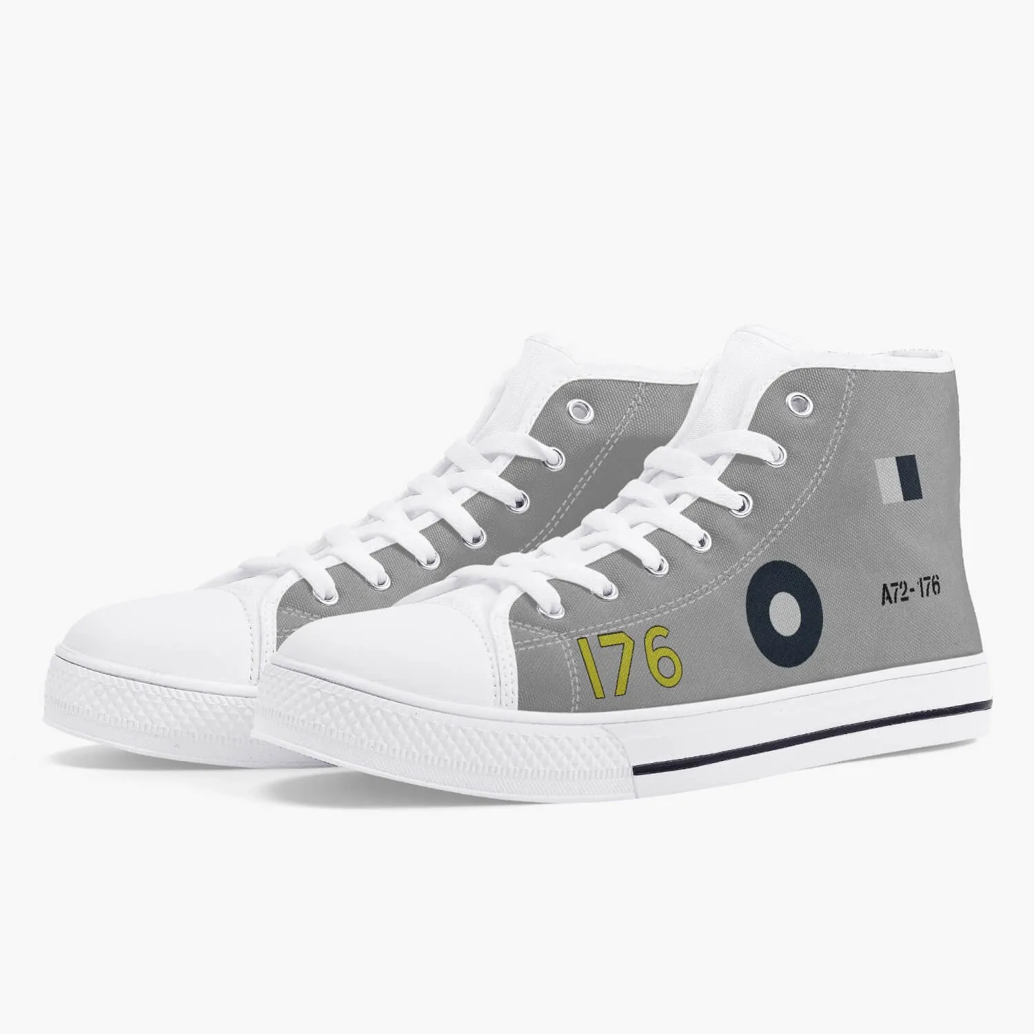 B-24 "A72-176" High Top Canvas Shoes