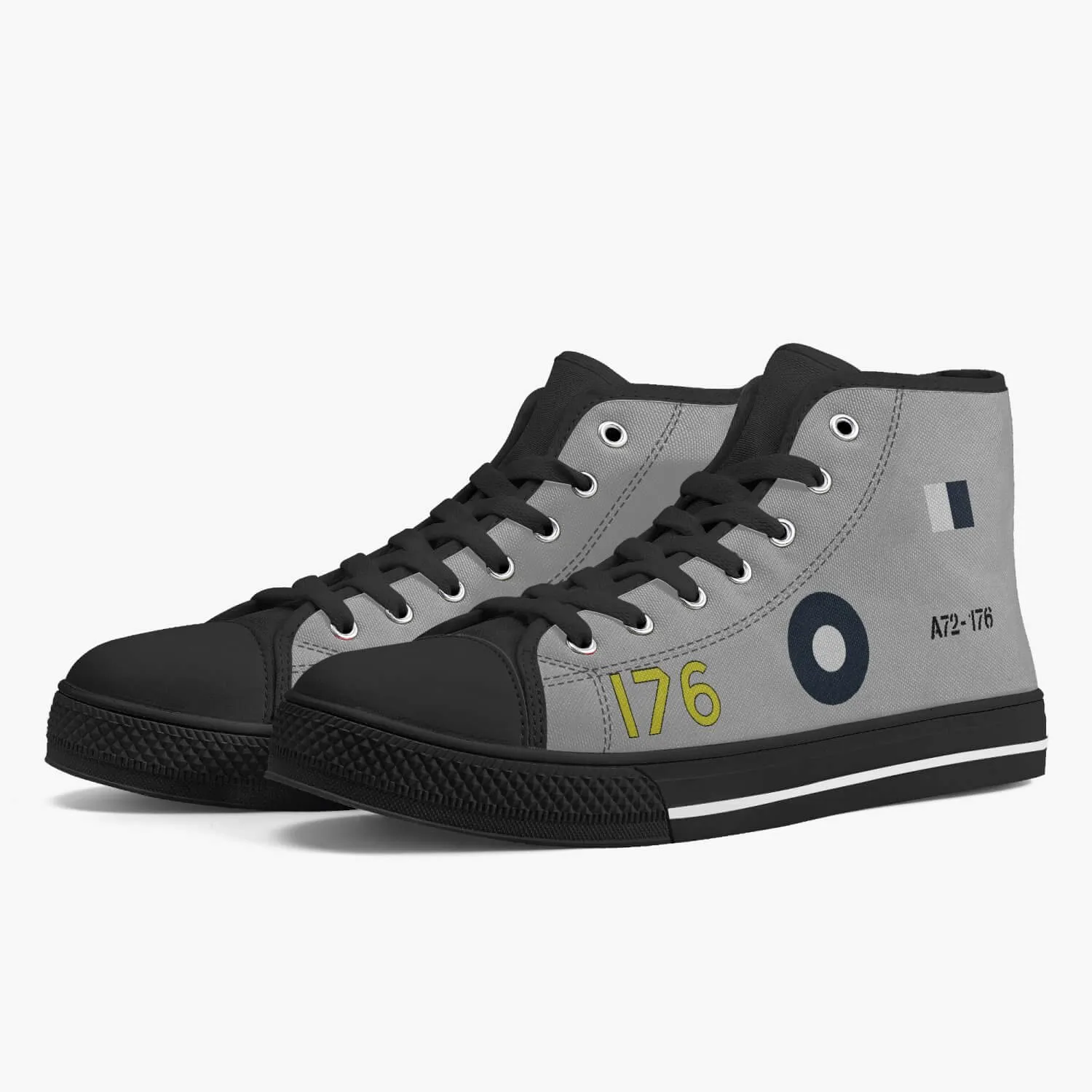 B-24 "A72-176" High Top Canvas Shoes