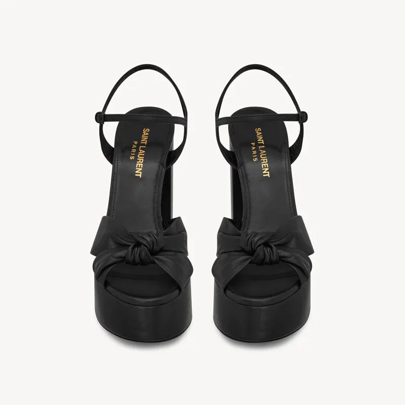 Bianca Platform Sandals In Smooth Leather