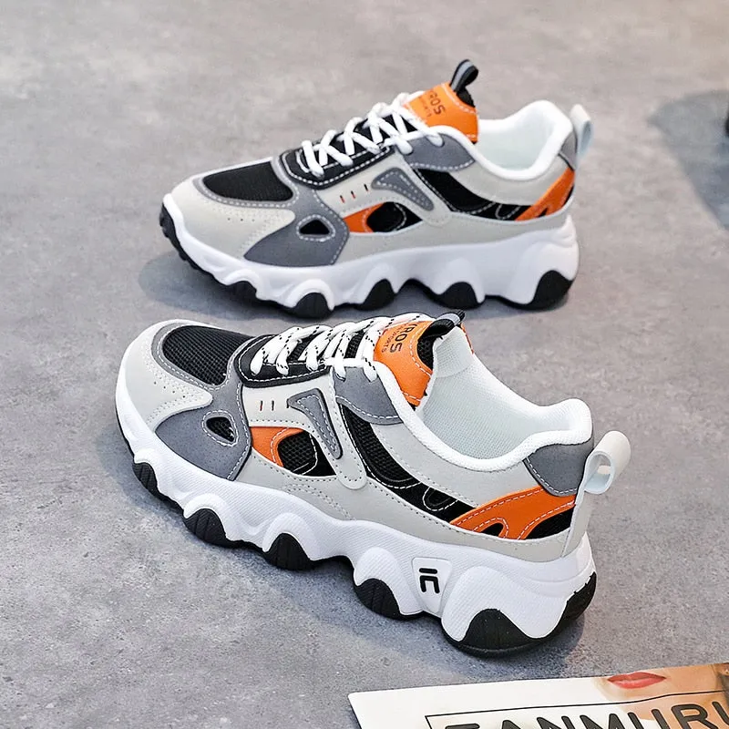 Casual Shoes Shoes For Women 2023 Women Trainers Thick Sole Women Chunky Sneakers Non-Slip Sports Outdoor Ladies Running Shoes