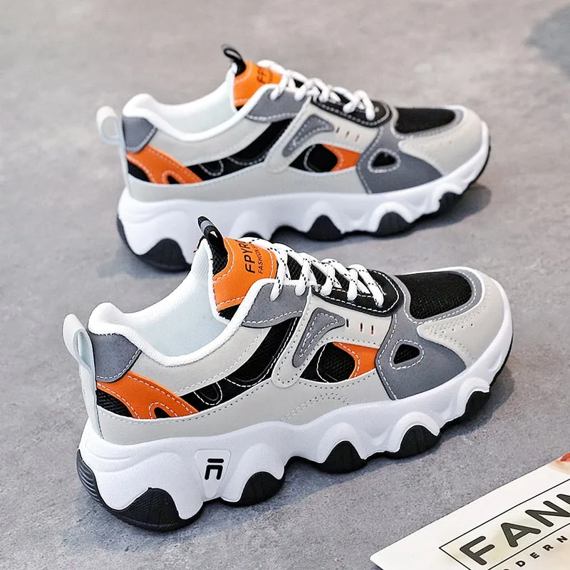 Casual Shoes Shoes For Women 2023 Women Trainers Thick Sole Women Chunky Sneakers Non-Slip Sports Outdoor Ladies Running Shoes