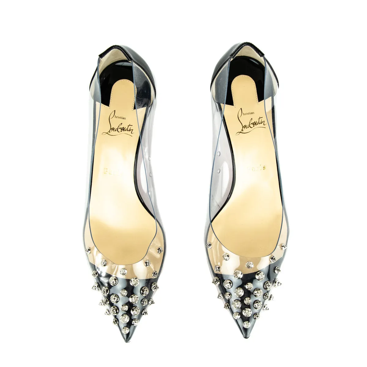 Christian Louboutin Black Collaclou Studded PVC Pumps Size 12 | EU 42
