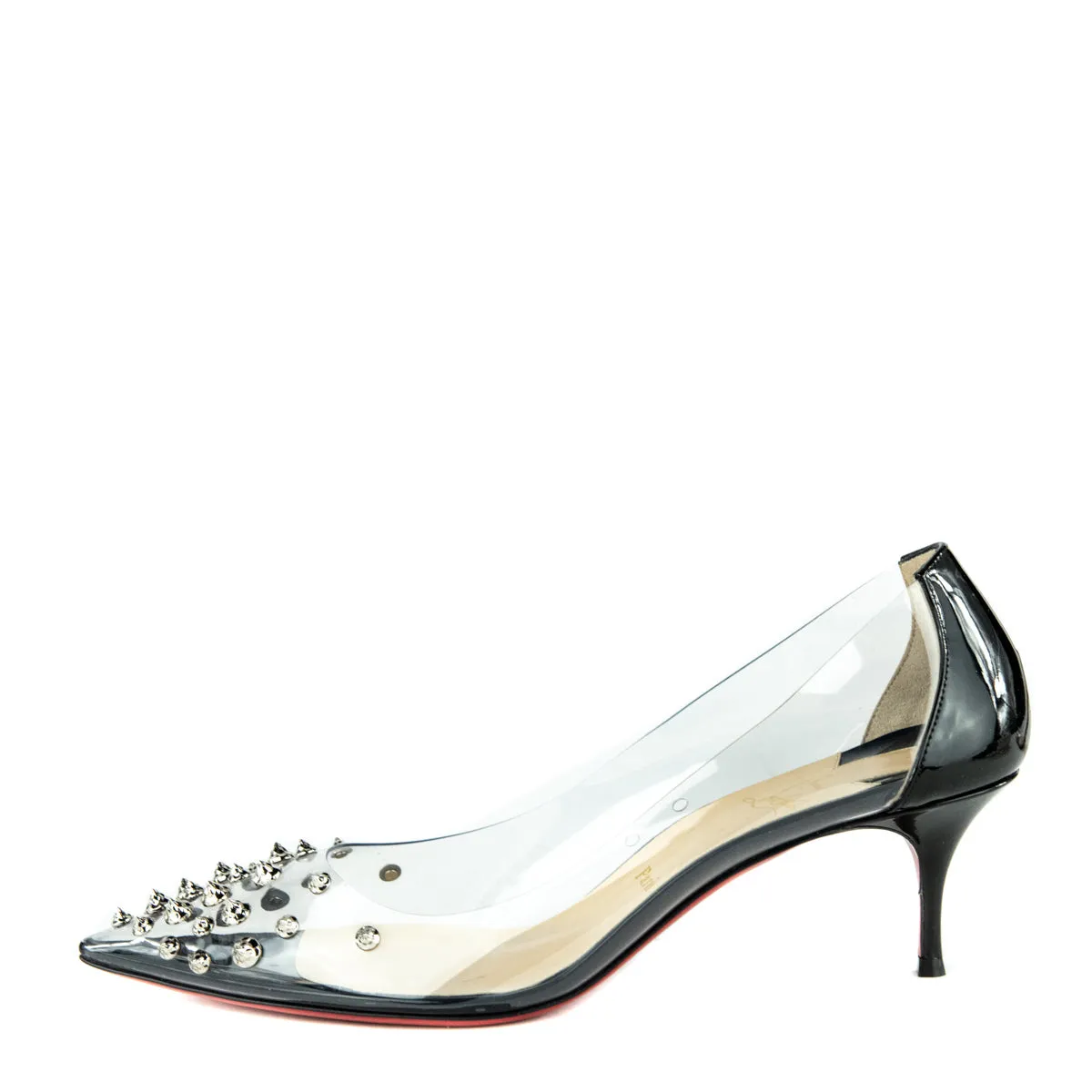 Christian Louboutin Black Collaclou Studded PVC Pumps Size 12 | EU 42