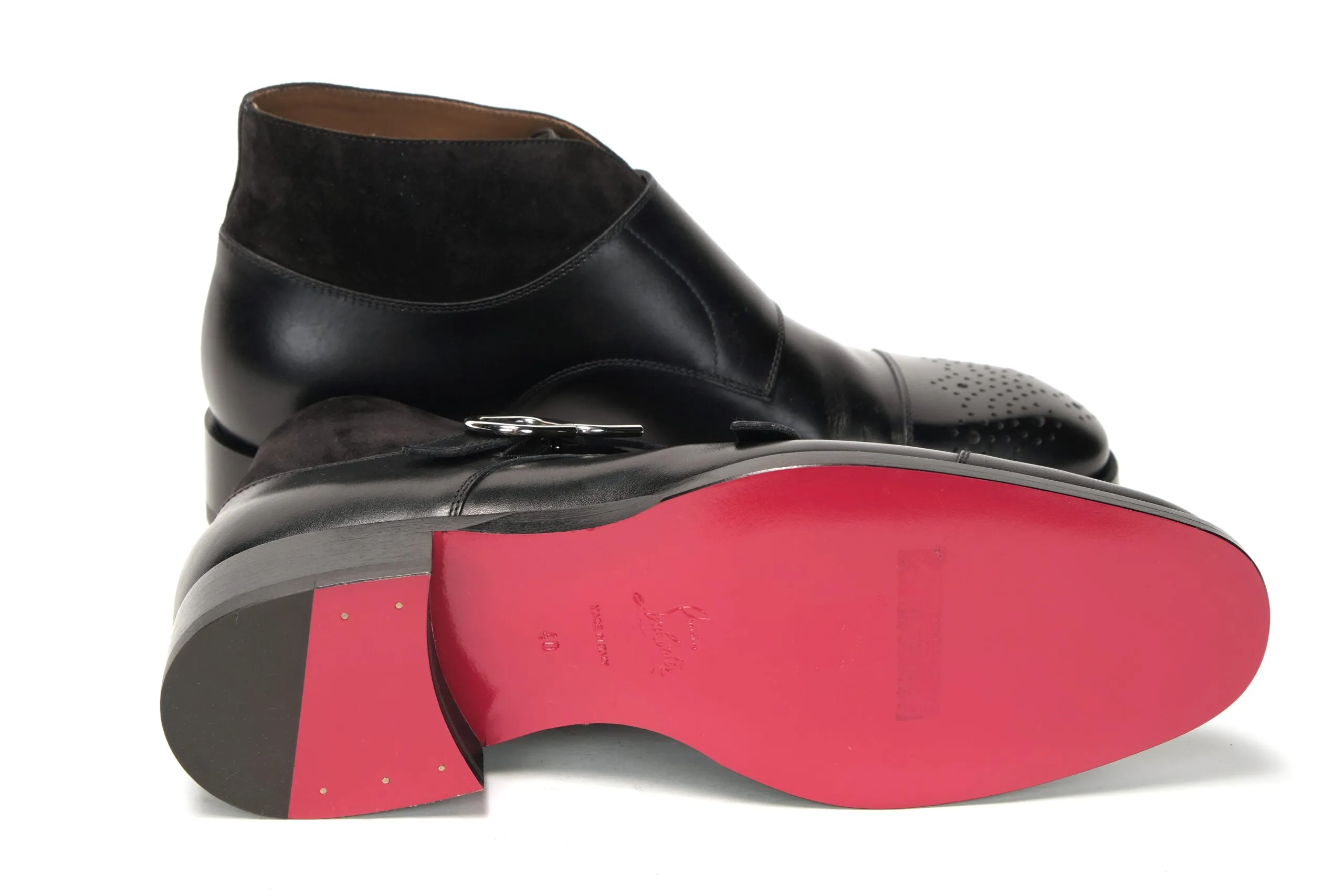 Christian Louboutin Black Tom Flt Box Prestige Shoes