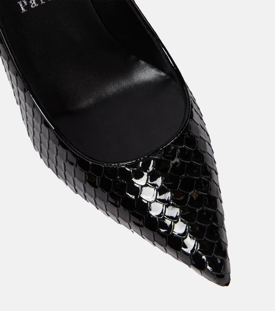 Christian Louboutin Kate embossed leather pumps