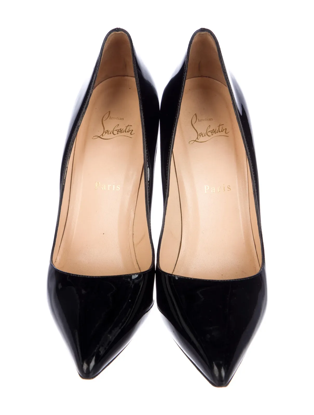 Christian Louboutin Pigalle 120 black patent leather pumps shoes 36.5 US 6.5 ladies