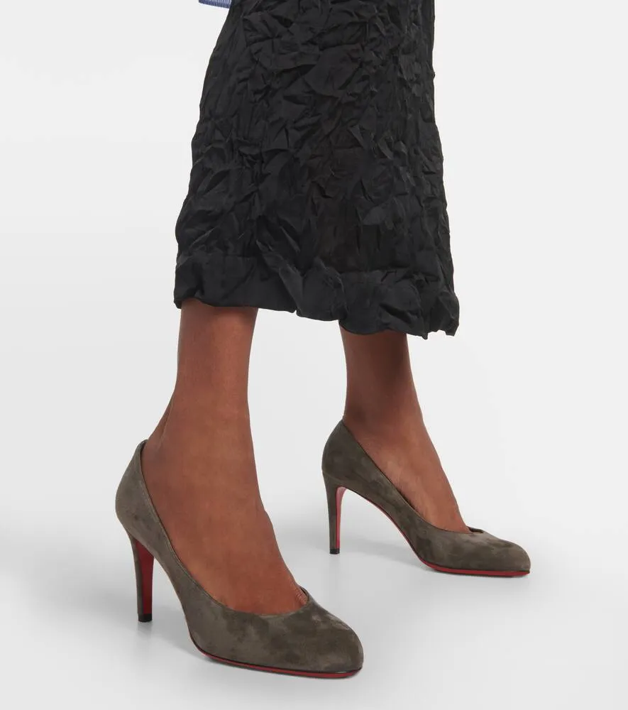 Christian Louboutin Pumppie 85 suede pumps