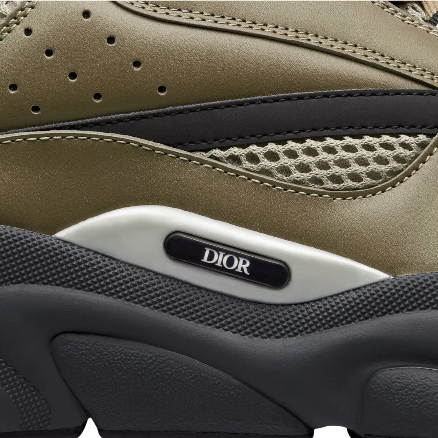 Dior B22 Trainer Khaki Black