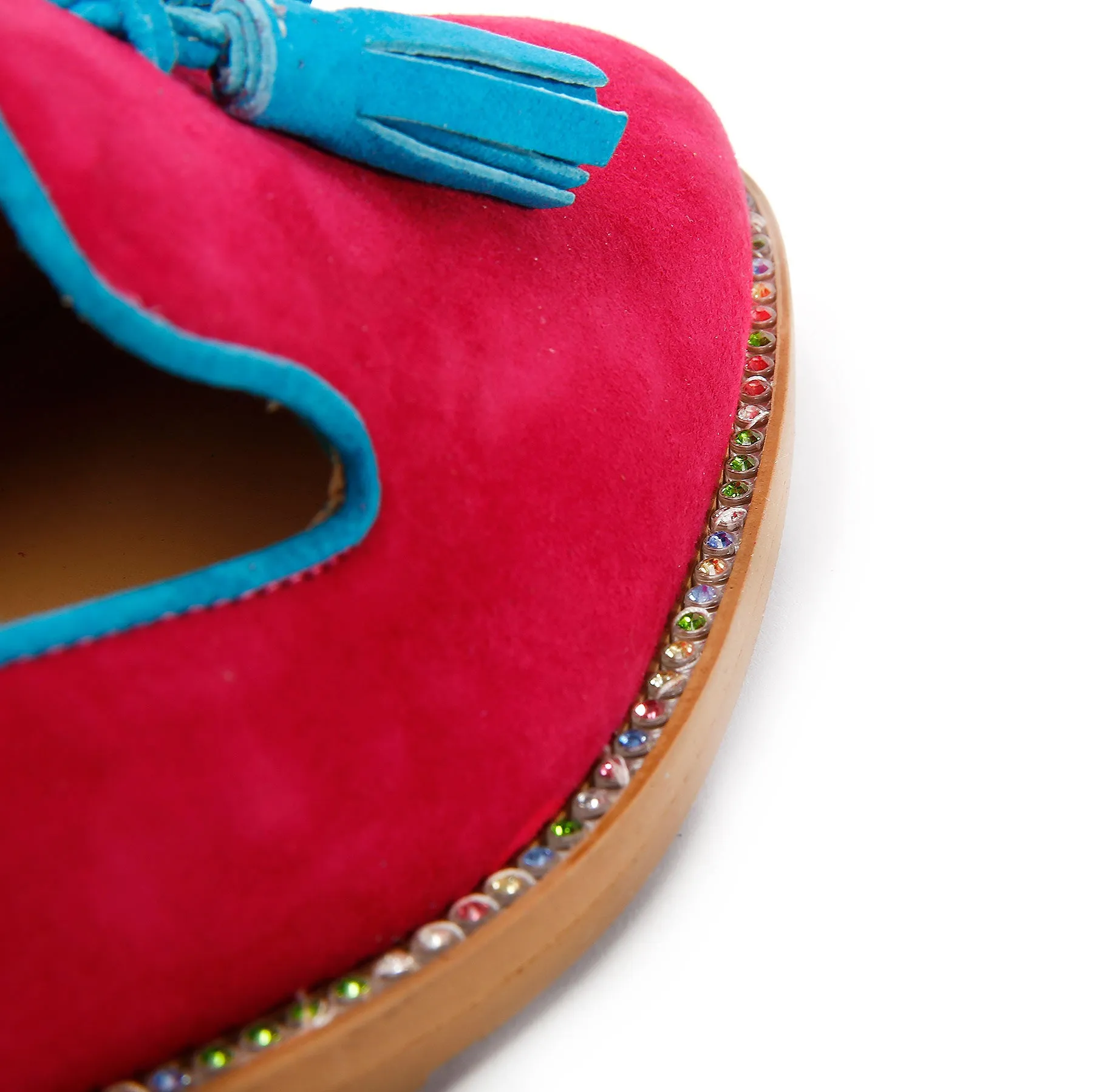 Fuchsia Suede Loafer