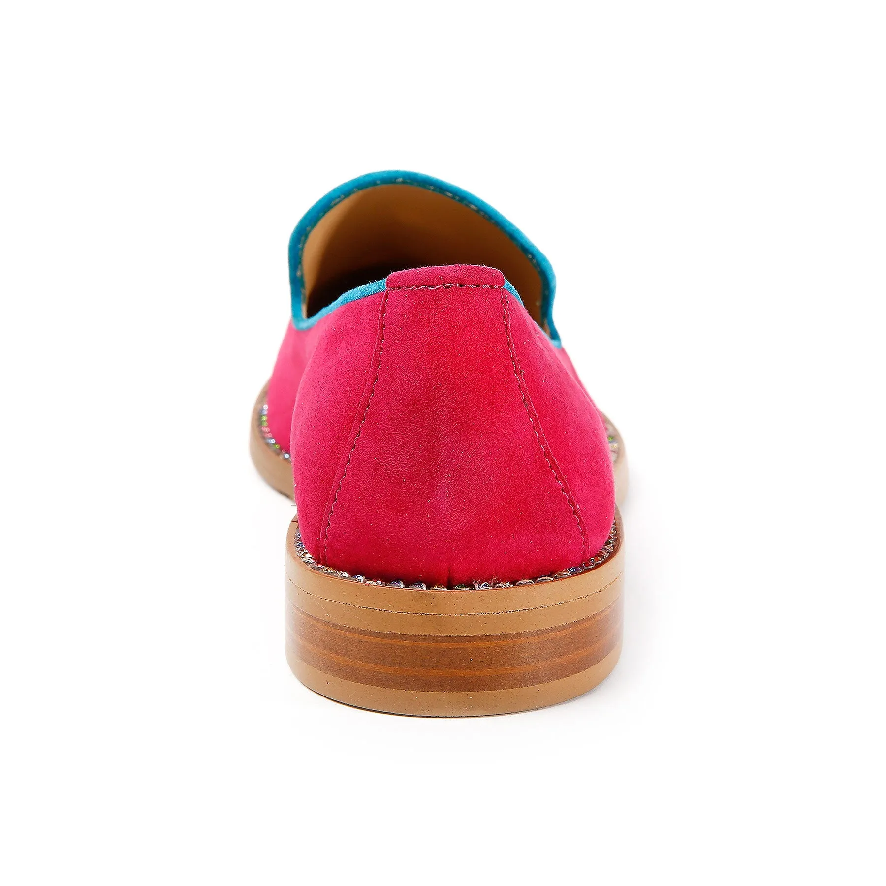Fuchsia Suede Loafer