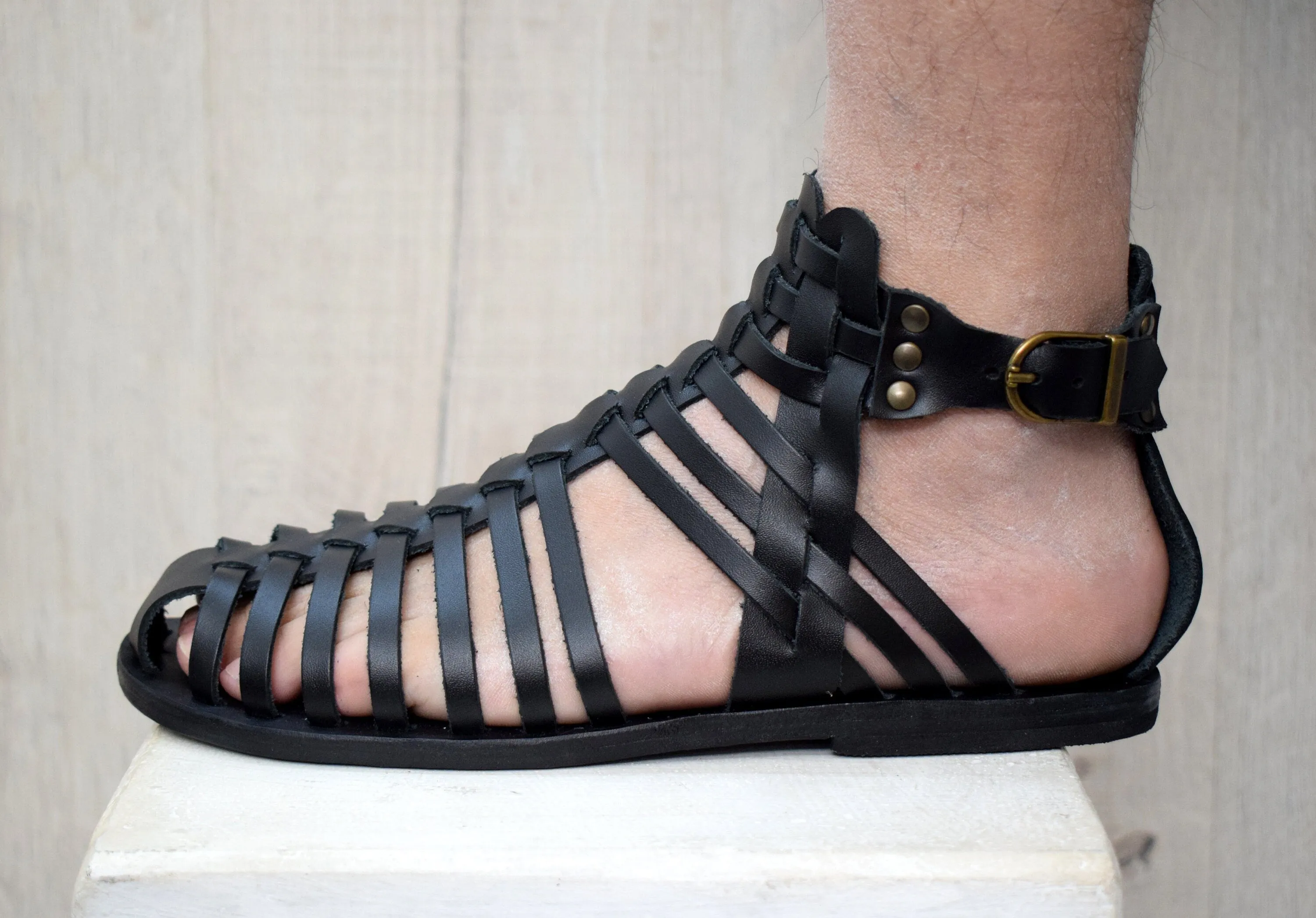 Gladiator Roman Grecian Huarache Sandals