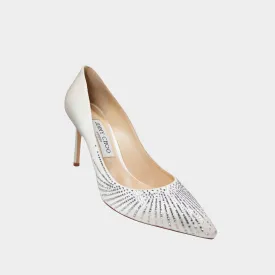 Jimmy Choo Wedding Shoes - Shooting Crystals on Satin