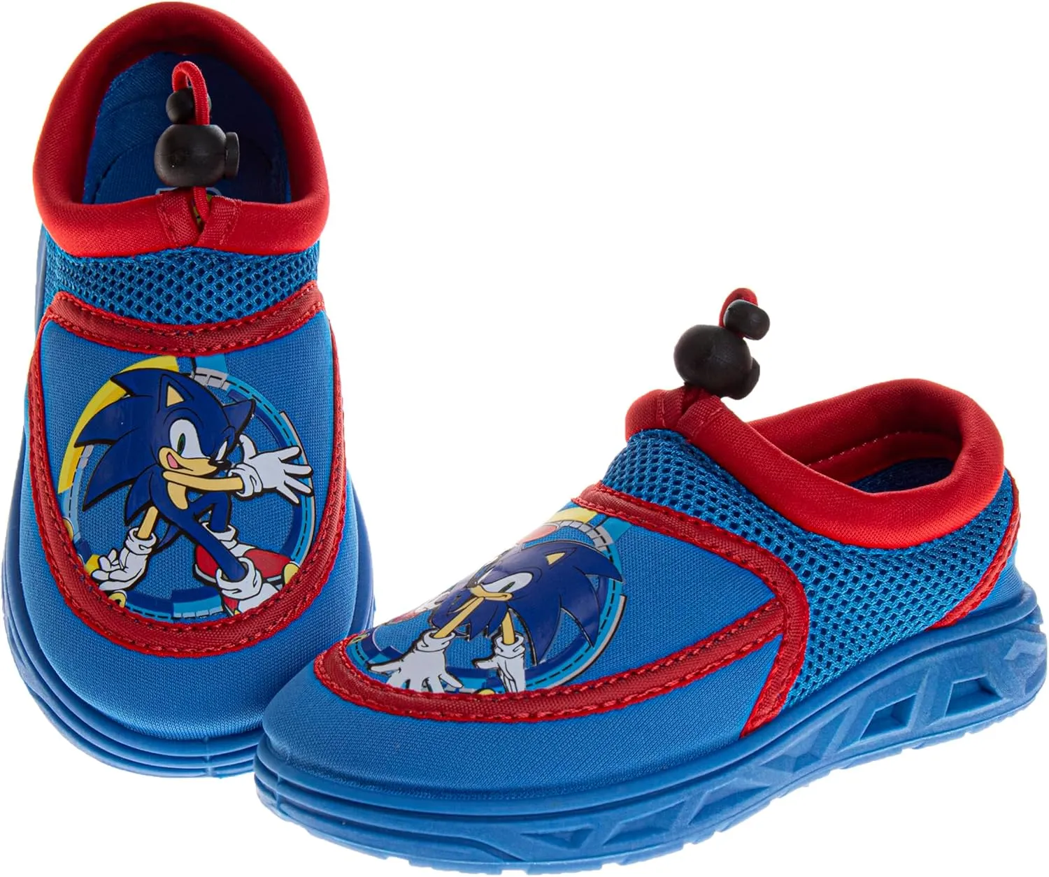 Josmo Boys Water Shoes - Sonic The Hedgehog Spiderman Ironman Captain America Hulk Thor Pool Aqua Socks Slip On Quick Dry (5-10 Toddlers / 11-12 Little Kids)