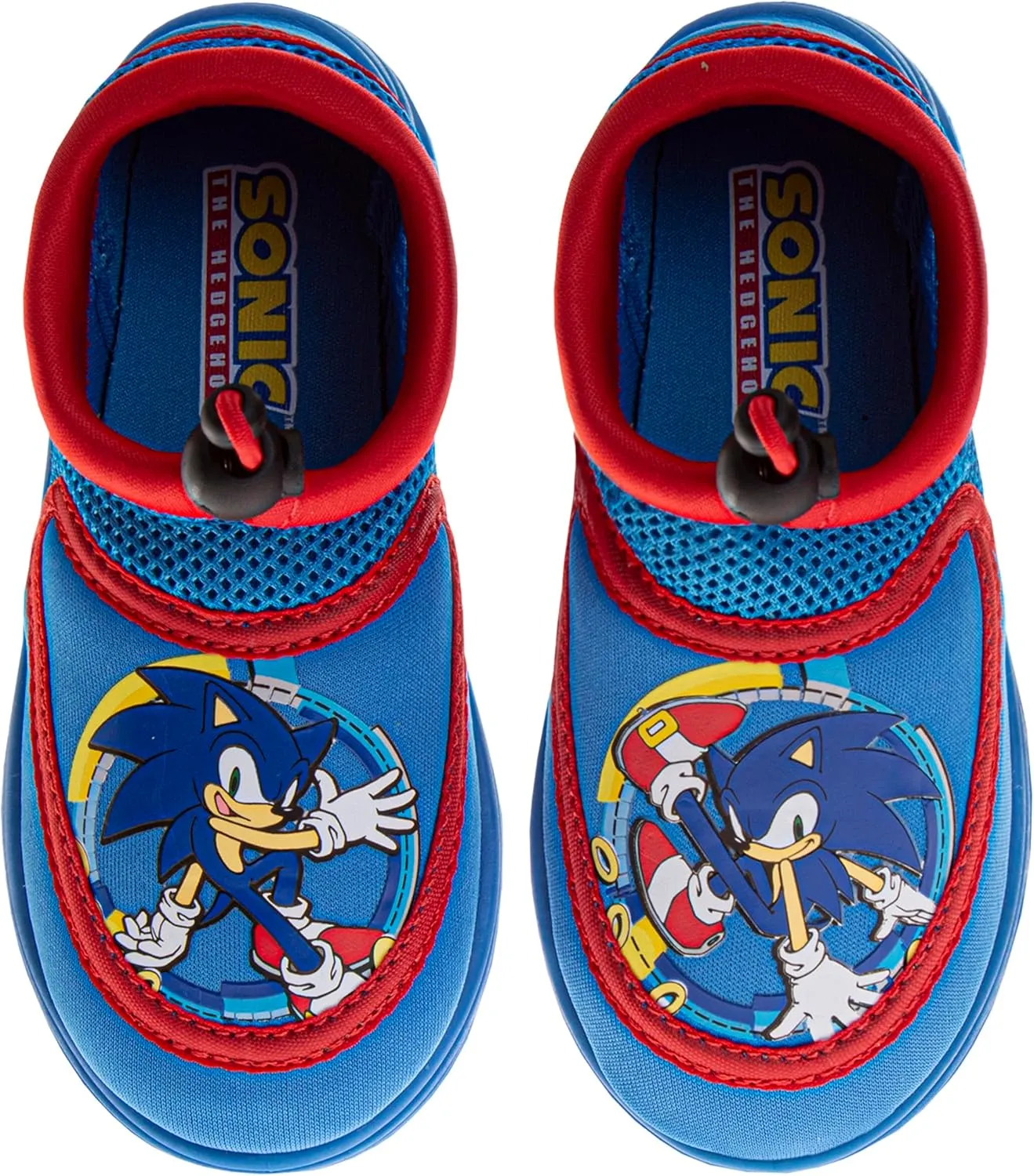 Josmo Boys Water Shoes - Sonic The Hedgehog Spiderman Ironman Captain America Hulk Thor Pool Aqua Socks Slip On Quick Dry (5-10 Toddlers / 11-12 Little Kids)