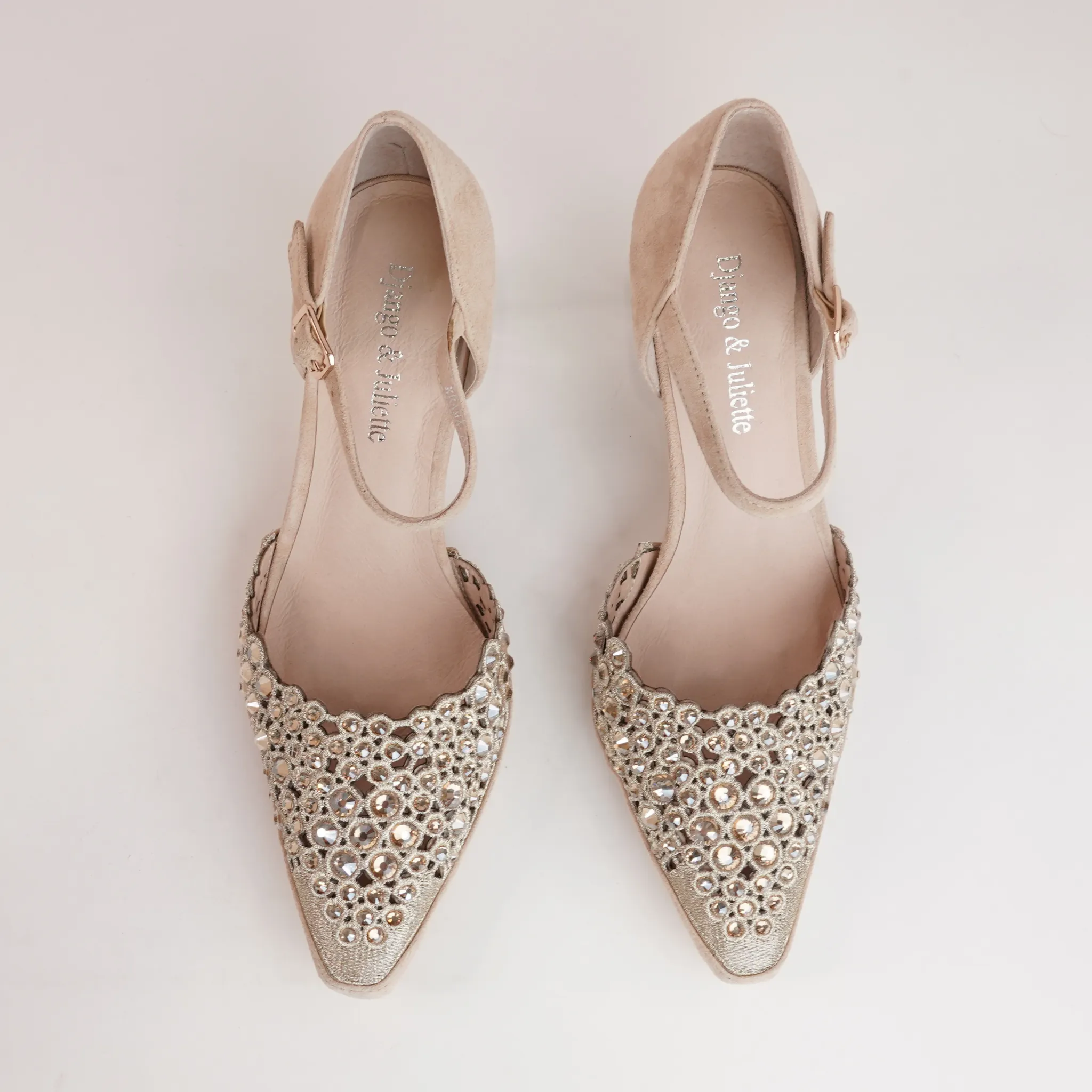 Krama Latte Leather Heels