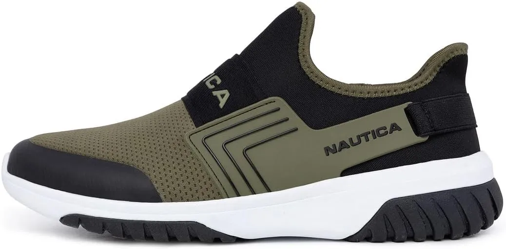 Nautica Men's Slip-On Sneakers ?C Casual Fashion Shoes for Walking, in Medium & Wide Widths