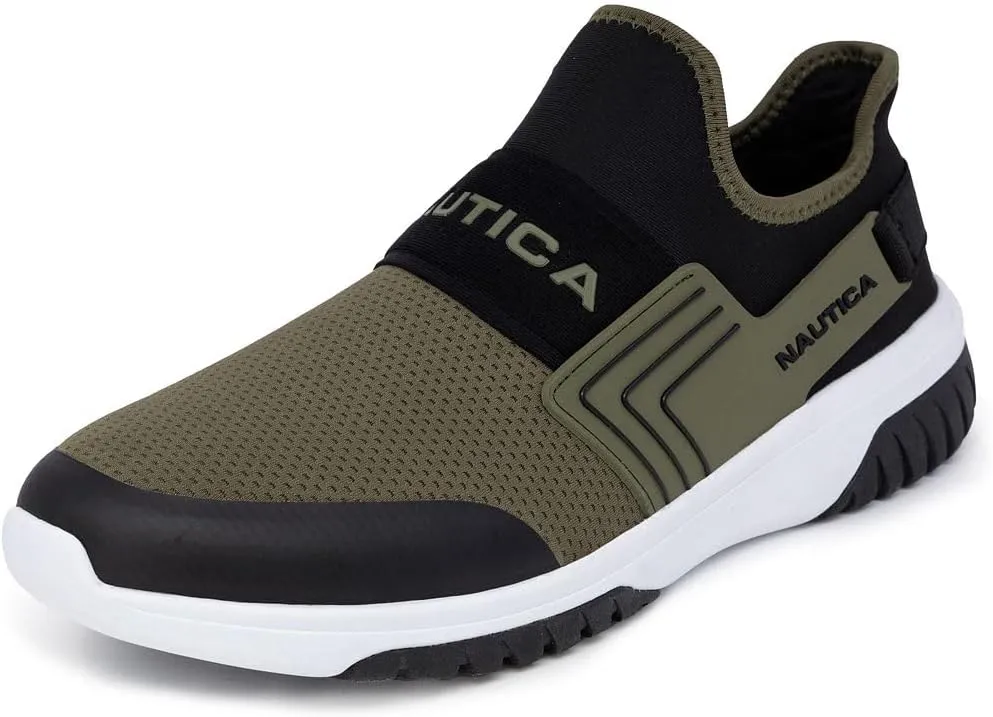 Nautica Men's Slip-On Sneakers ?C Casual Fashion Shoes for Walking, in Medium & Wide Widths