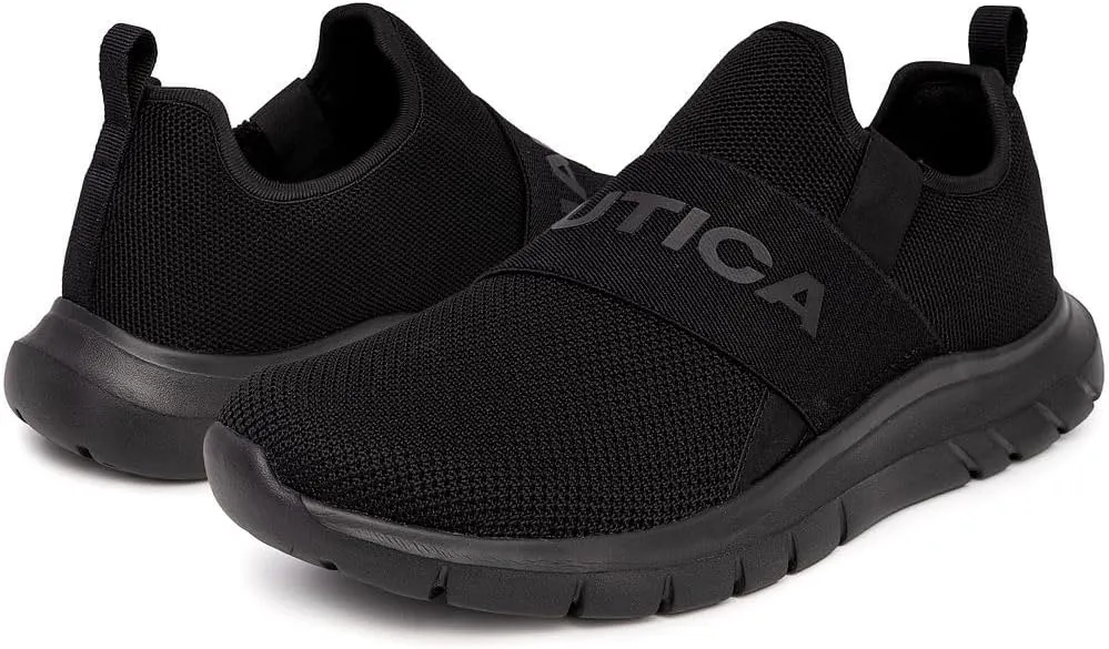 Nautica Men's Slip-On Sneakers ?C Casual Fashion Shoes for Walking, in Medium & Wide Widths