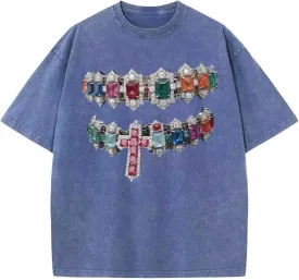 Oversized Tshirts for Men Graphic Vintage Tees Y2k Acid Wash Streetwear Shirts Hip Hop Grunge Harajuku Shirt Tops
