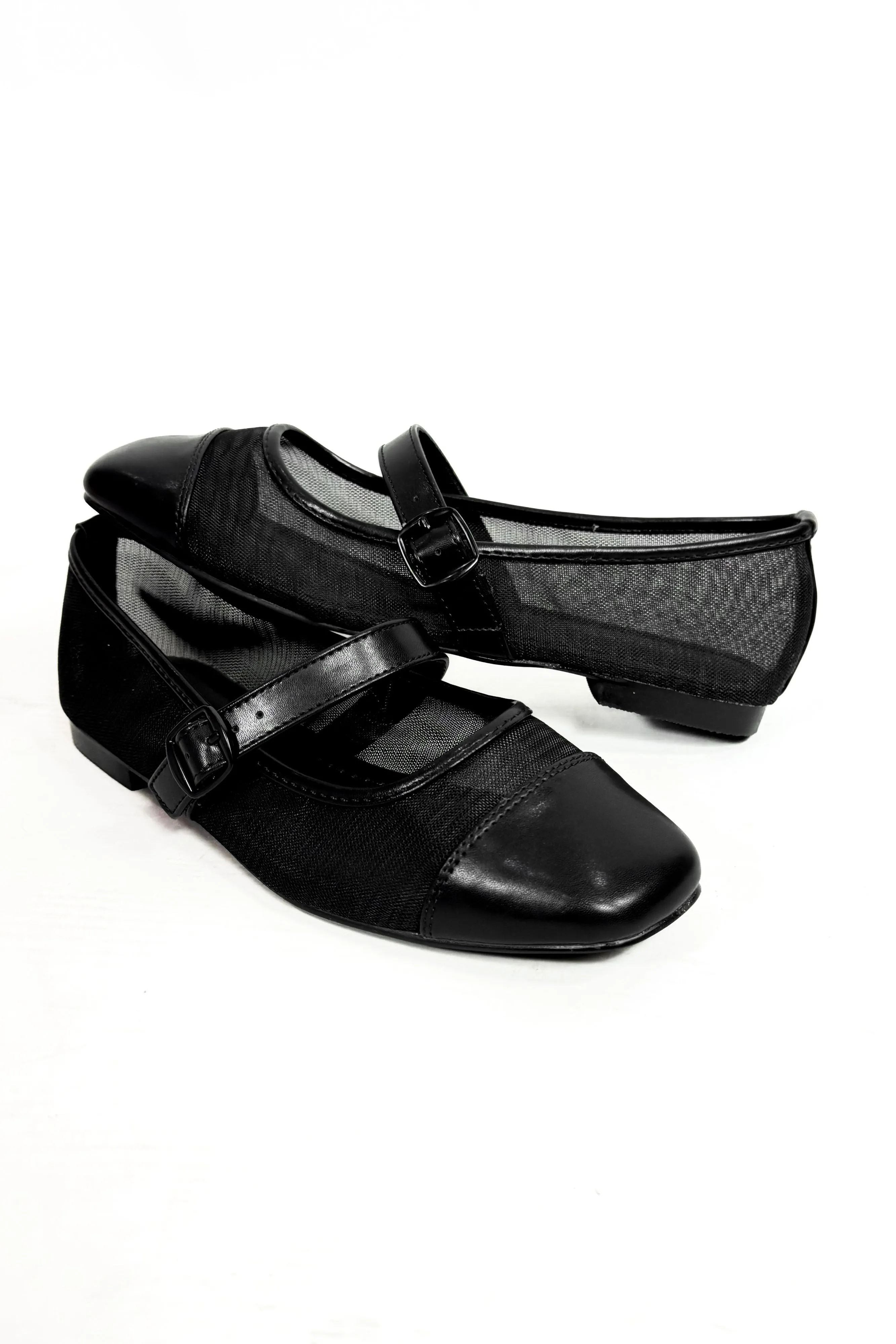 Pretty & Poised Mesh Ballet Flats
