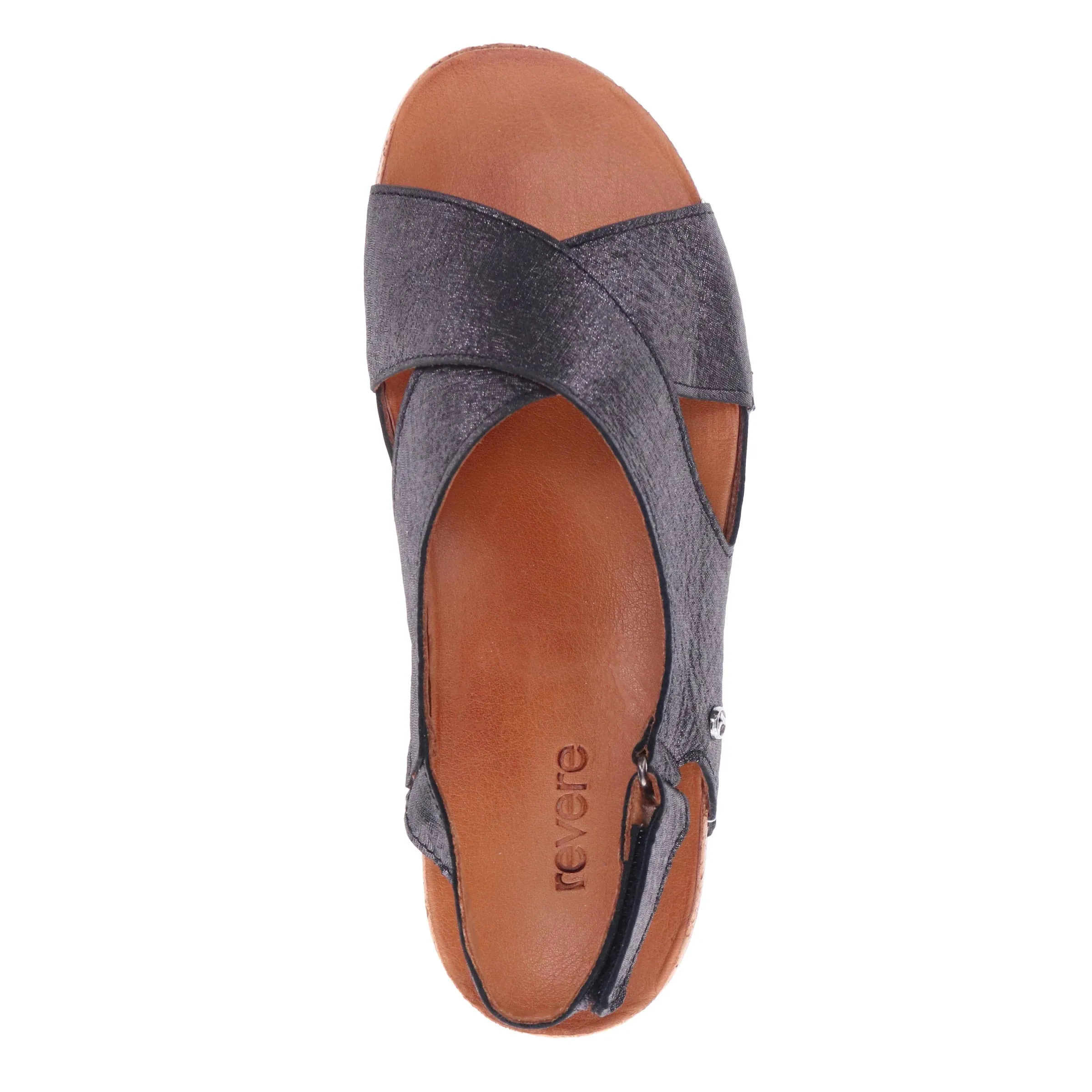 Revere Women's Cottesloe Sandal - Black Linen 34COTTBKLW