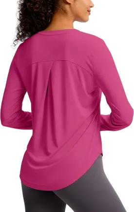 Soothfeel Women's UPF 50  Sun Shirts Long Sleeve SPF UV Protection Rash Guard Lightweight Quick Dry Hiking Workout Tops