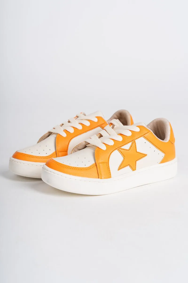 Star sneakers orange