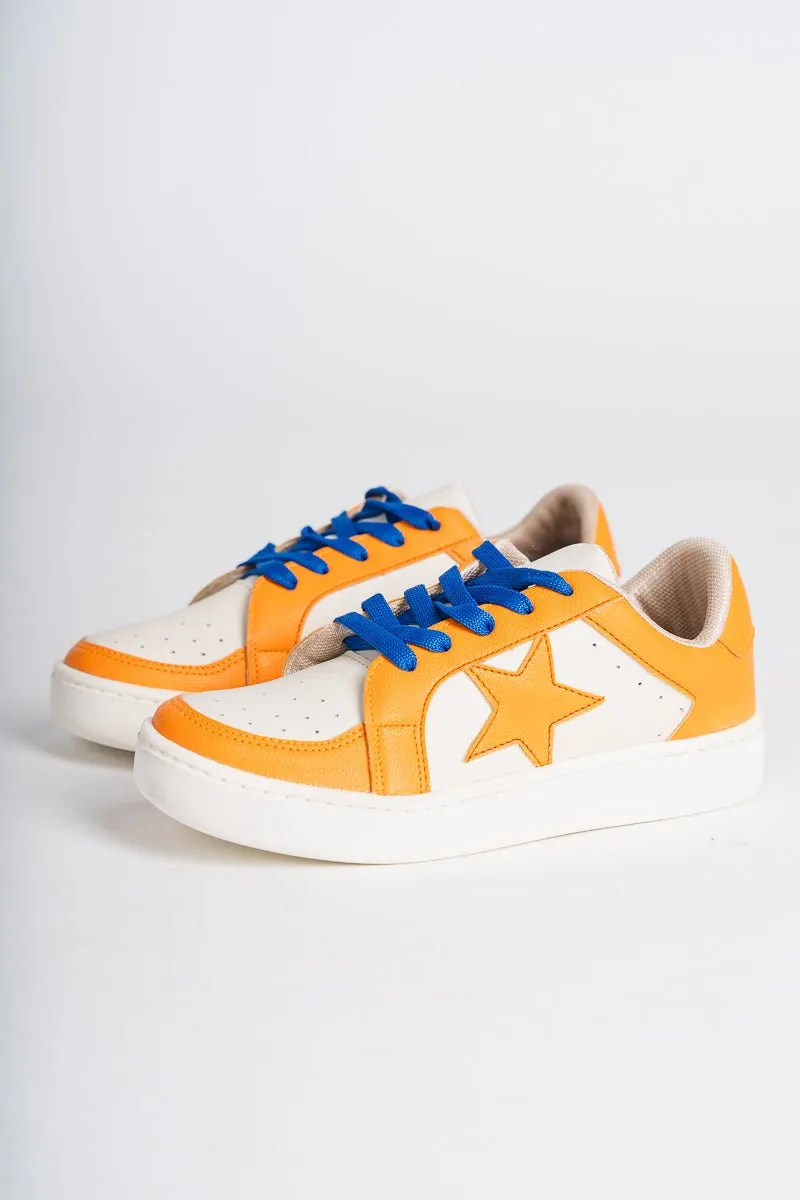 Star sneakers orange