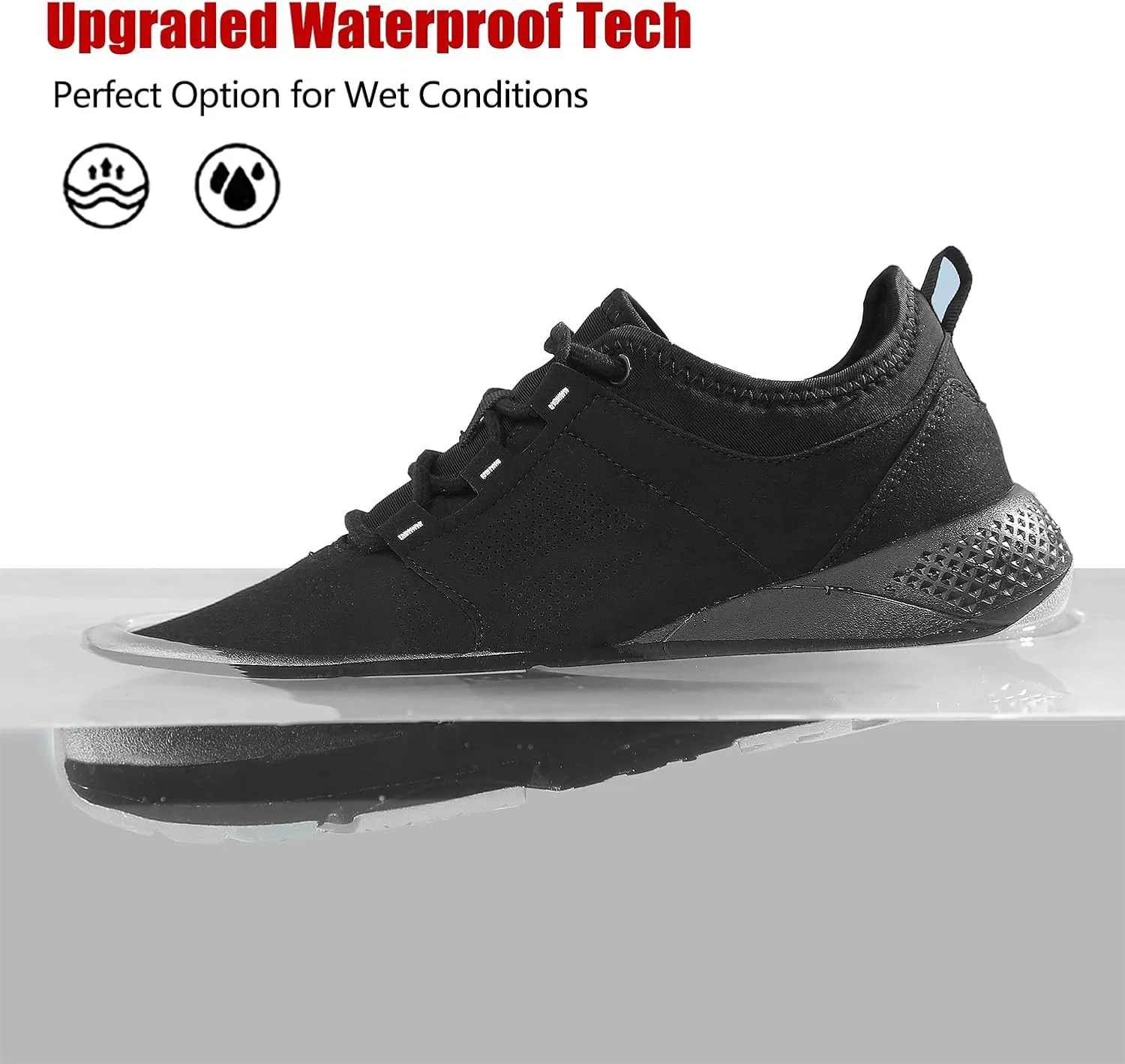 ulogu Waterproof Hiking Shoes for Men Women Comfy Lightweight Non-Slip All Day Walking Work Sneakers 6-Month Warranty