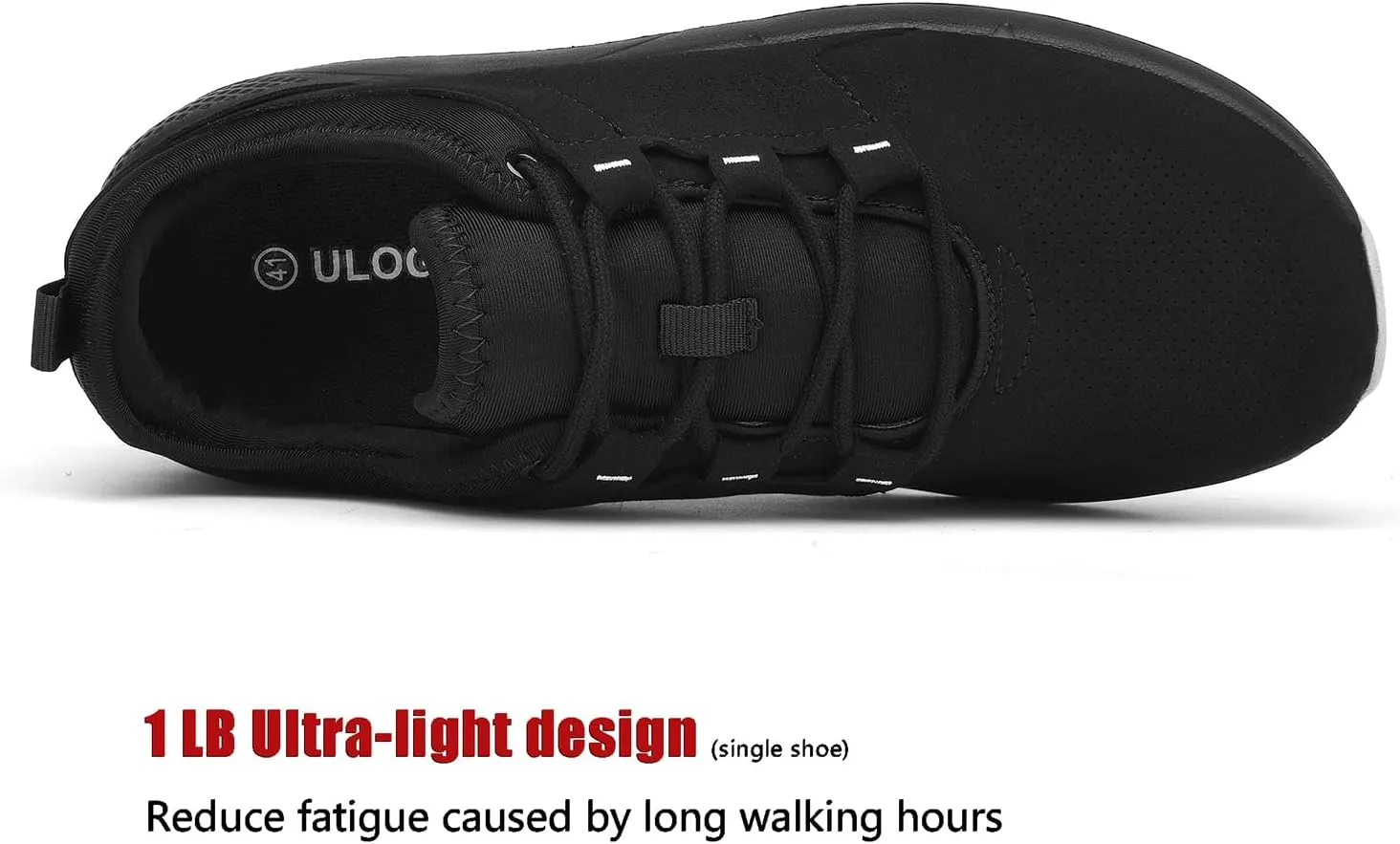 ulogu Waterproof Hiking Shoes for Men Women Comfy Lightweight Non-Slip All Day Walking Work Sneakers 6-Month Warranty