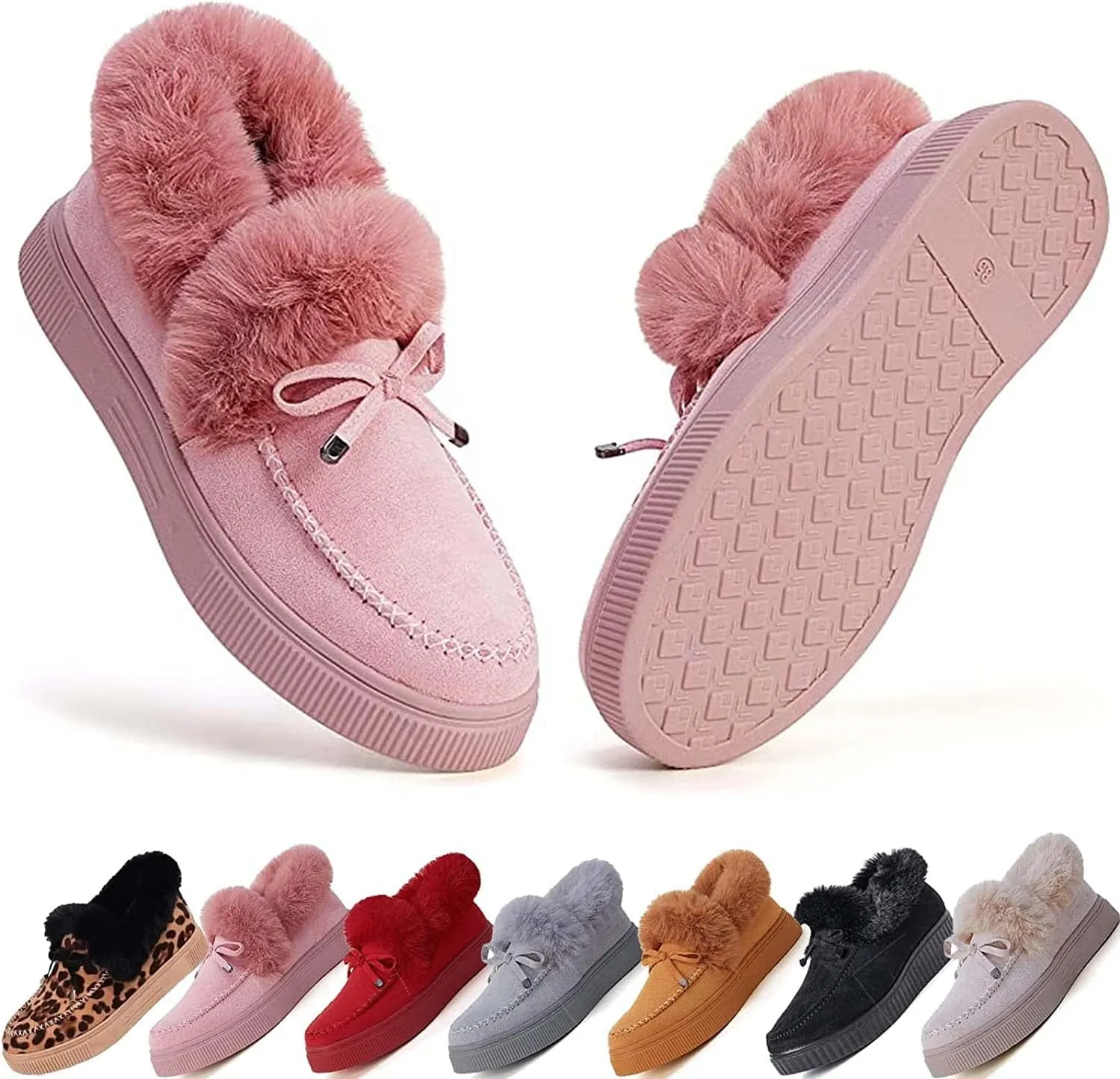 Women's Boots Round Head Thick Sole Orthopedic Arch-Support Wool Thick Warm Cotton Shoes