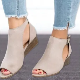 Women’s Wedge Heel Roman Sandals in 3 Colors