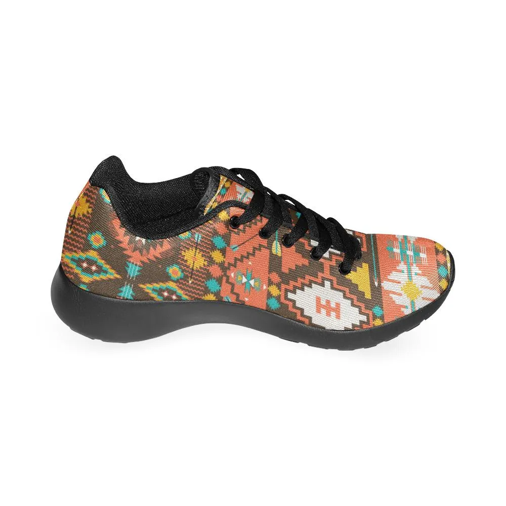 Zenzzle Aztec geometric Floral print on Women's Running shoes Casual Lightweight Athletic Sneakers US size 6-15