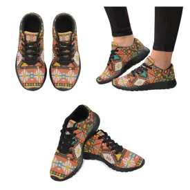 Zenzzle Aztec geometric Floral print on Women's Running shoes Casual Lightweight Athletic Sneakers US size 6-15