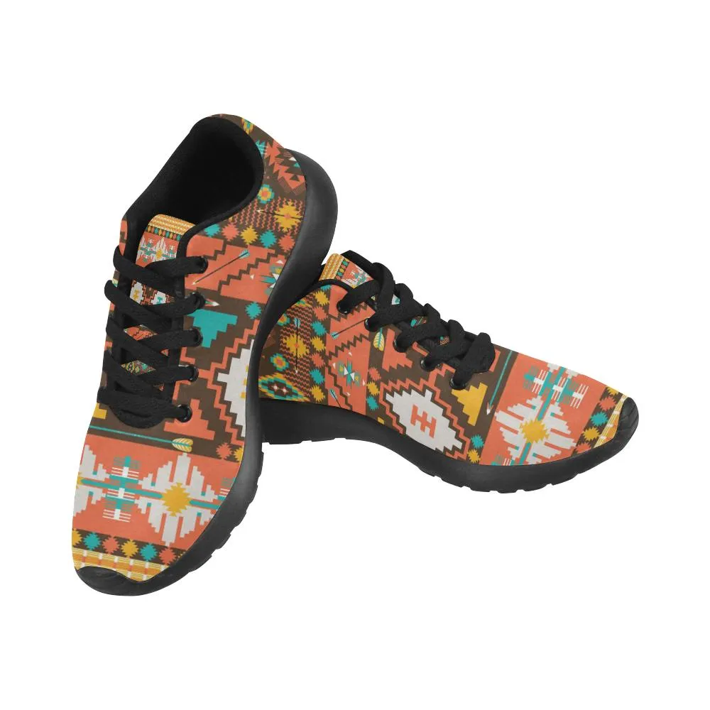 Zenzzle Aztec geometric Floral print on Women's Running shoes Casual Lightweight Athletic Sneakers US size 6-15