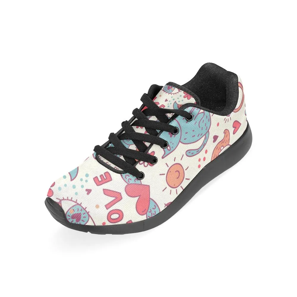 Zenzzle Cartoon romantic pattern cats Women's Running shoes Casual Lightweight Athletic Sneakers US size 6-15