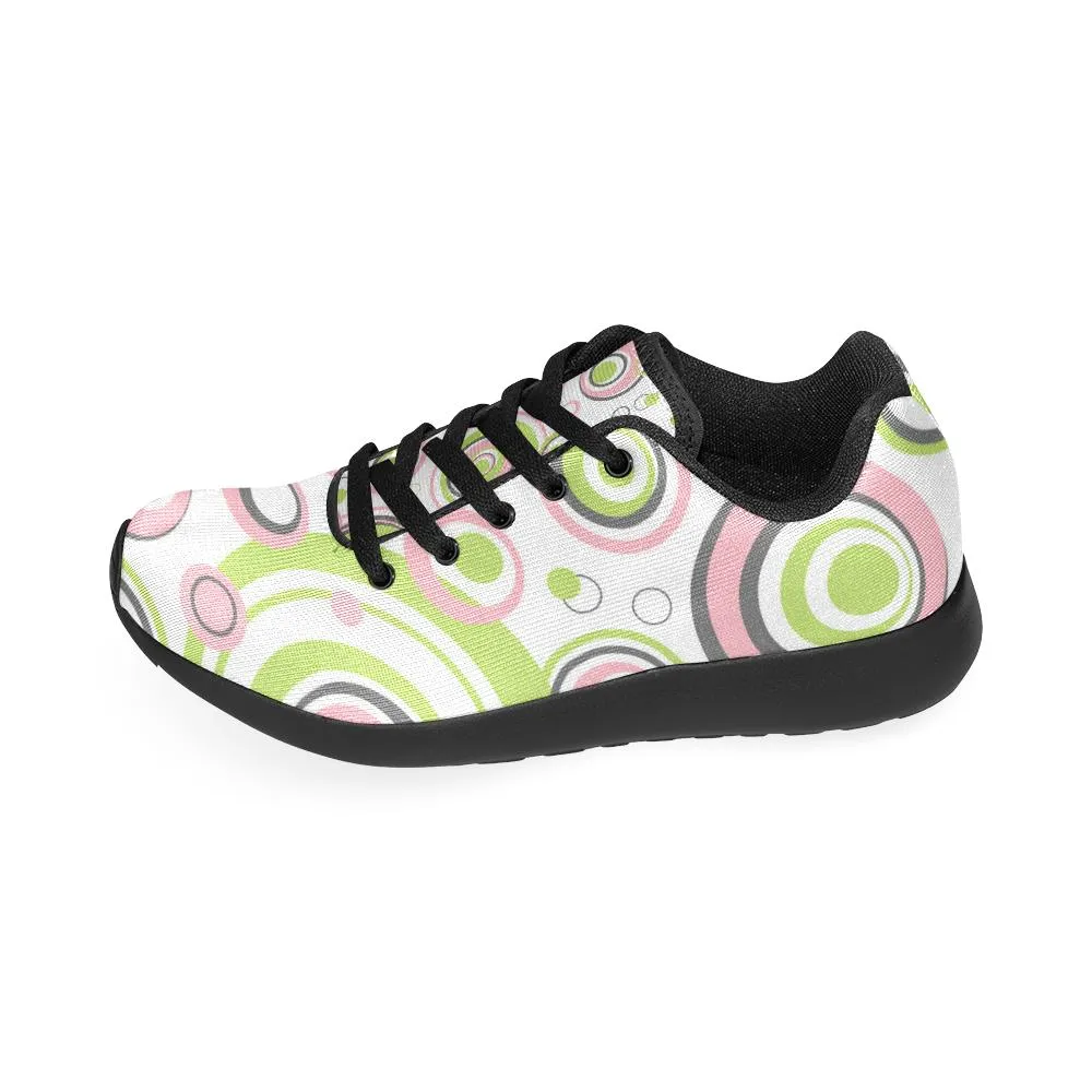 Zenzzle Circles pattern Women's Running shoes Casual Lightweight Athletic Sneakers US size 6-15