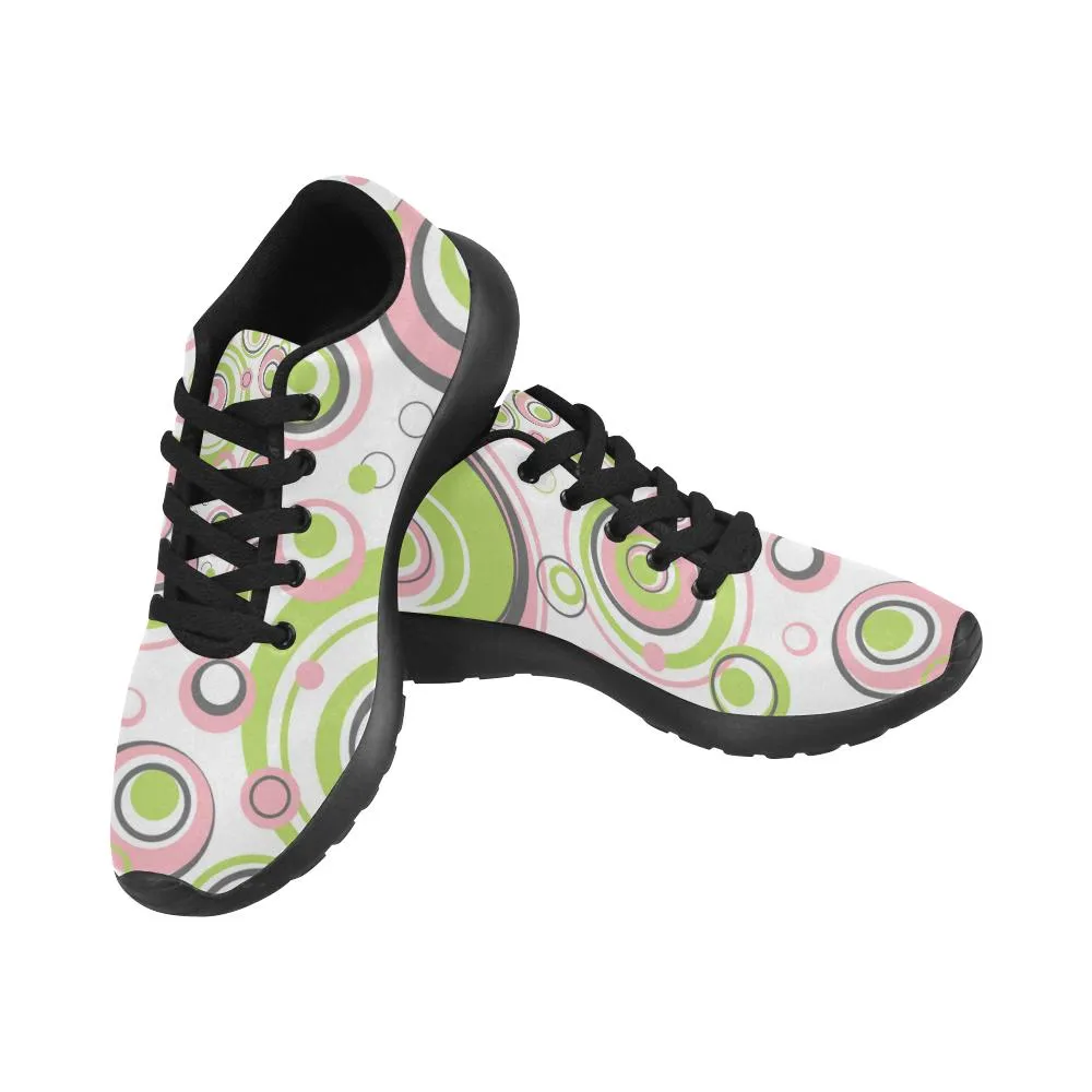 Zenzzle Circles pattern Women's Running shoes Casual Lightweight Athletic Sneakers US size 6-15