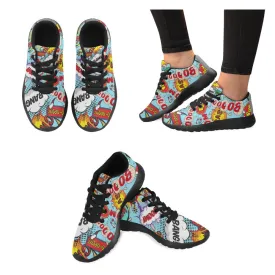 Zenzzle comic speech bubbles print on Women's Running shoes Casual Lightweight Athletic Sneakers US size 6-15
